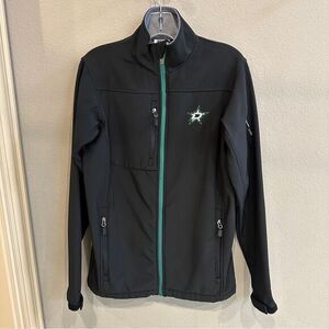 NHL | Dallas Stars  Black Performance Jacket Green STARS logo on back and chest